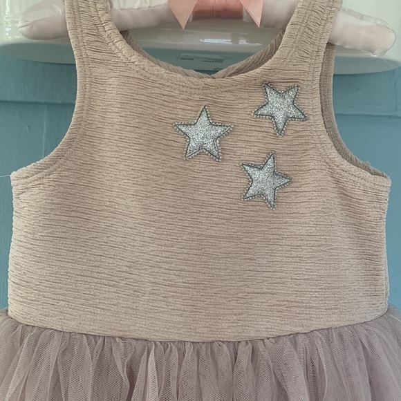 Pippa & Julie Tan/Mocha Tulle Tank Dress GUC 18M - Picture 2 of 11